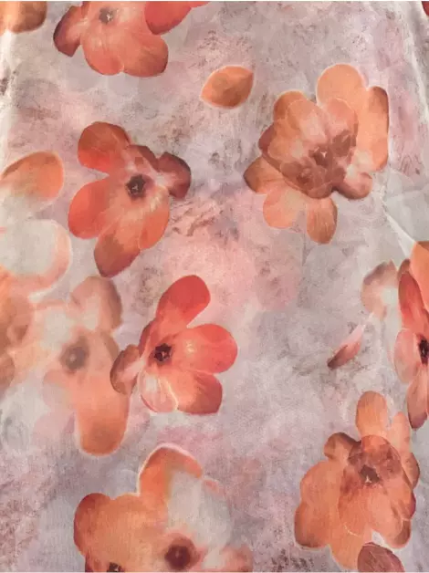 Blusa MNG Floral Salmão