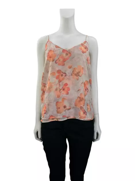 Blusa MNG Floral Salmão