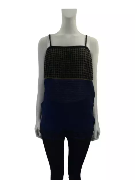 Blusa Moschino Texturizada Estampada