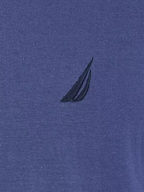 Blusa Nautica Lisa Azul