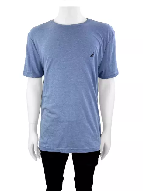 Blusa Nautica Lisa Azul Claro