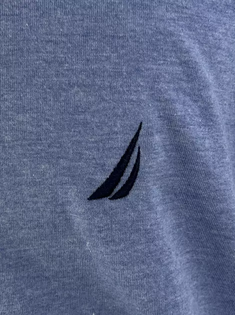 Blusa Nautica Lisa Azul Claro