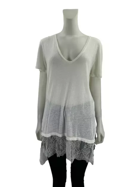 Blusa NK Store Renda Branca
