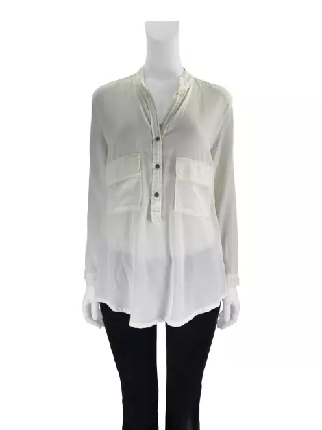 Blusa Not Your Basic Denim Tecido Off White