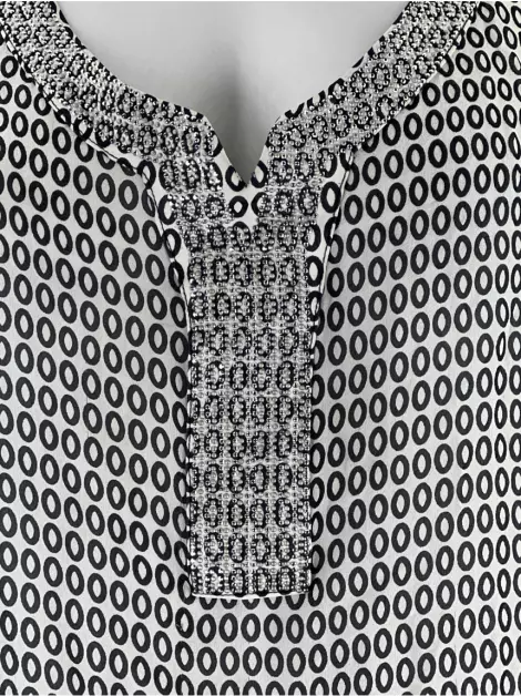 Blusa One Up Seda Estampada