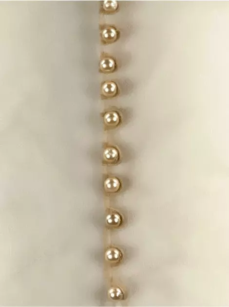 Blusa Patricia Bonaldi Tule Aplicacão Dourado