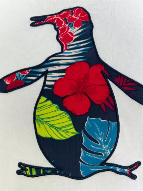 Blusa Penguin Estampada Branca