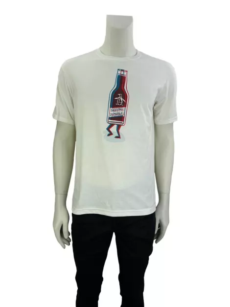 Blusa Penguin Estampada Branca