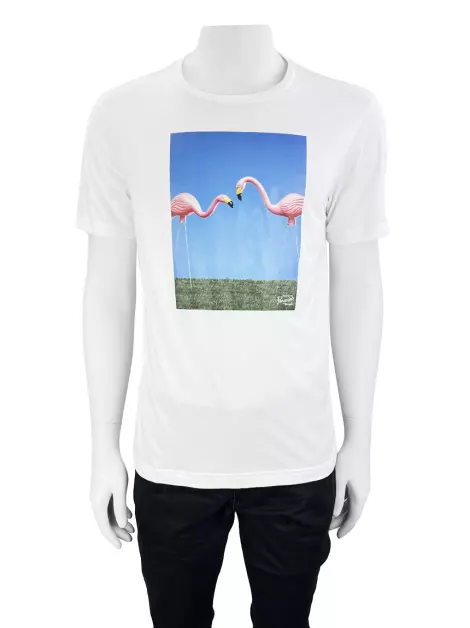 Blusa Penguin Estampada Branca