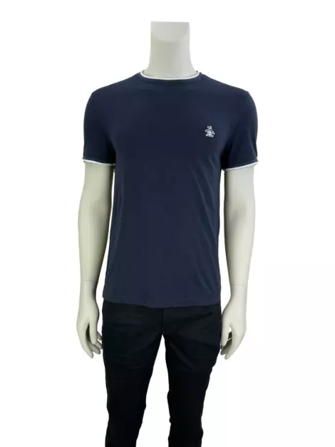 Blusa Penguin Tecido Azul Marinho