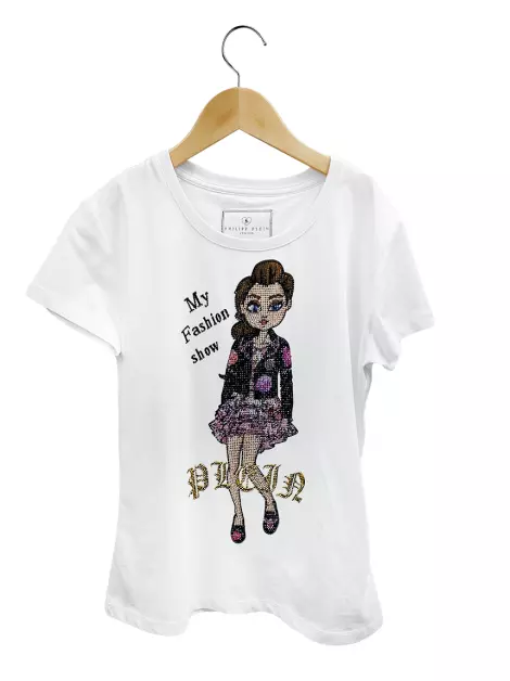 Blusa Philipp Plein Aplicações Branco