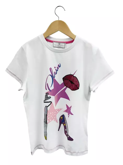 Blusa Philipp Plein Tecido Off-White