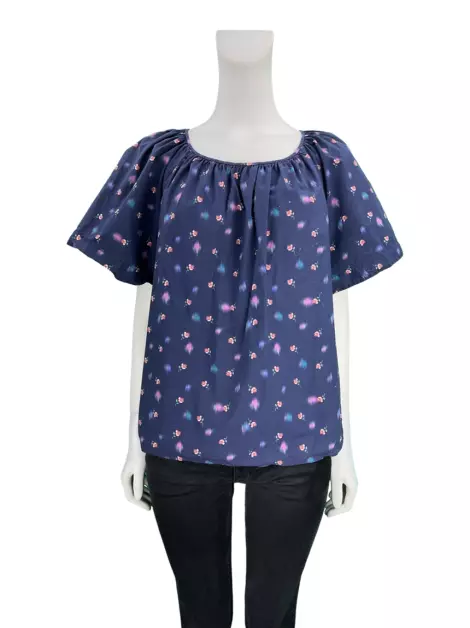 Blusa Rebecca Taylor Reta Estampada