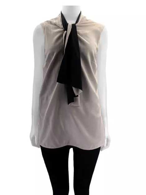 Blusa Reinaldo Lourenço Seda Bicolor