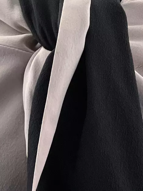 Blusa Reinaldo Lourenço Seda Bicolor