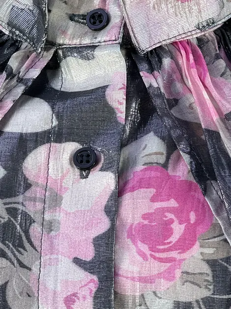 Blusa Reinaldo Lourenço Tecido Florido