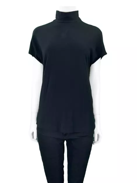 Blusa Reinaldo Lourenço Zíper Preto