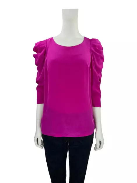 Blusa Reiss Babados Rosa