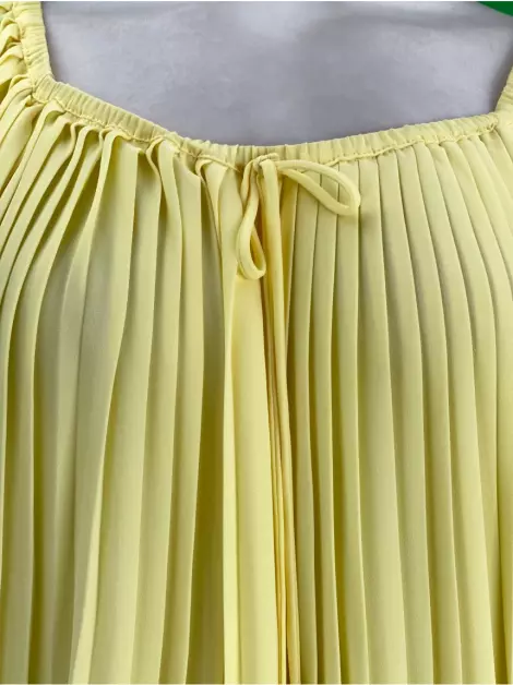 Blusa Renata Campos Plissado Amarela