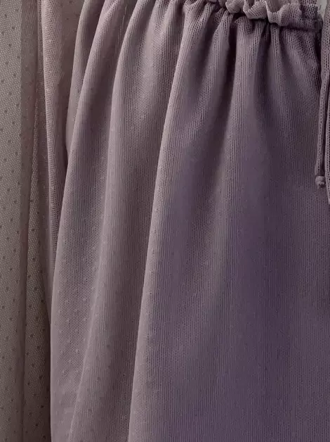 Blusa Resort Couture Tecido Roxo