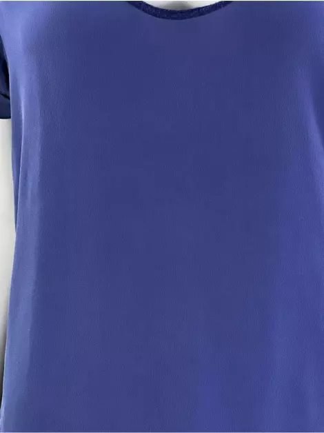 Blusa Richards Tecido Azul