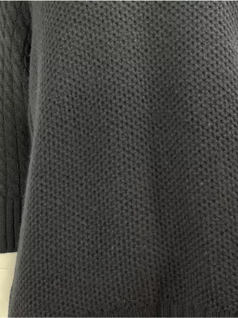 Blusa Rochas Lã Preta