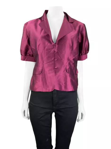 Blusa Sacada Seda Vinho