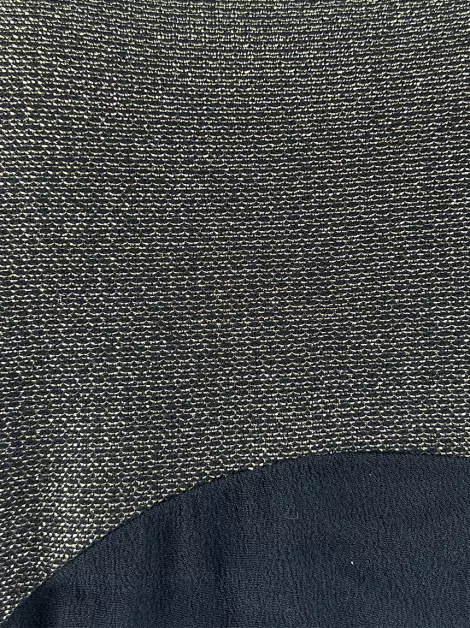 Blusa Sacada Texturizada Brilhos Bicolor