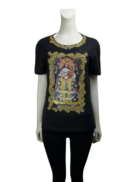 Blusa Sandro Barros Bordada Preta