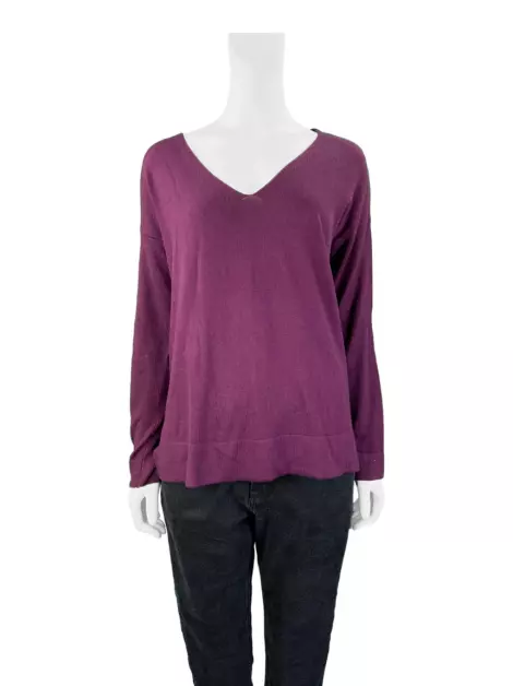 Blusa Shoulder Tricot Roxo