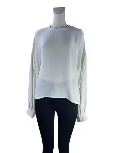 Blusa Sophia Hegg Tecido Branco