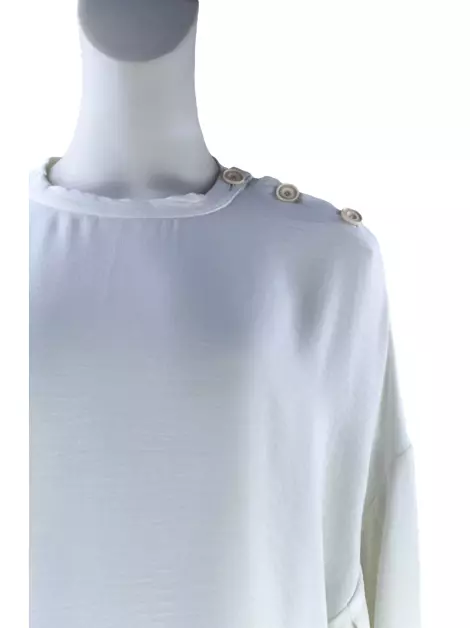 Blusa Sophia Hegg Tecido Branco