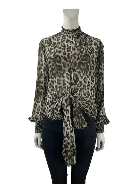 Blusa SouQ Tecido Animal Print