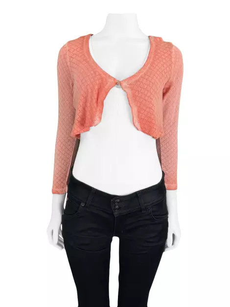 Blusa Spezzato Texturizada Coral