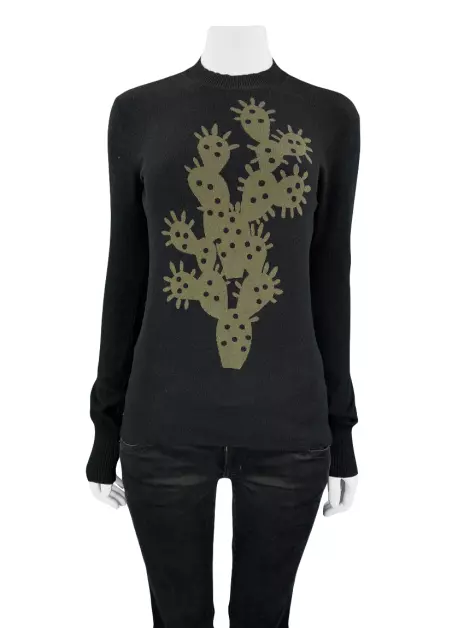 Blusa Sportmax Tricô Preta