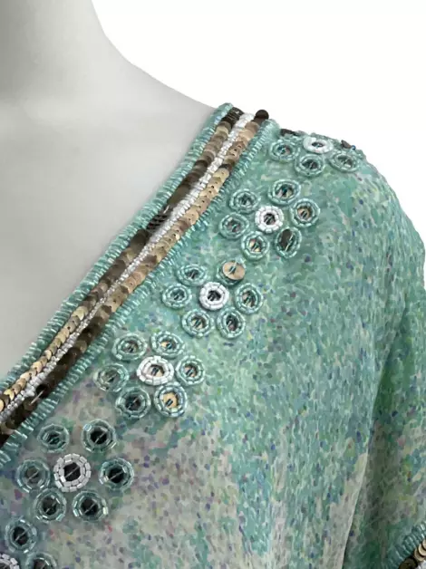 Blusa Taj by Sabrina Crippa Seda Estampada