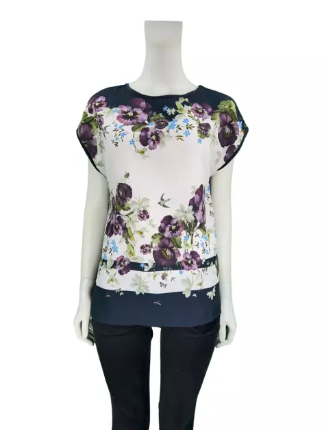 Blusa Ted Baker Tecido Floral