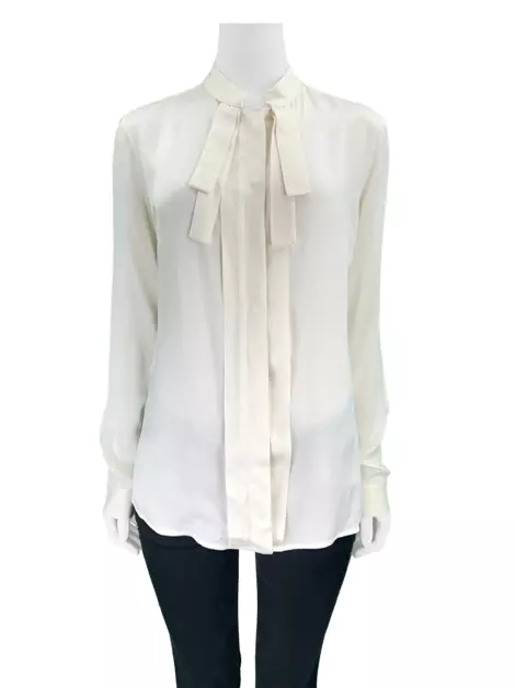 Blusa Tufi Duek Acetinada Off-White