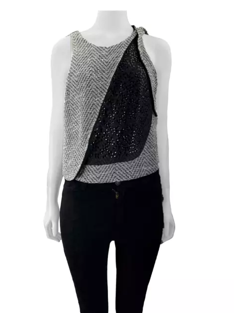 Blusa Tufi Duek Tricot Cinza