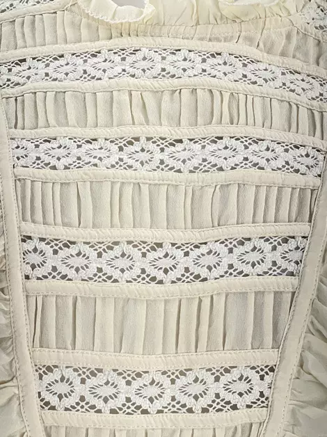 Blusa Ulla Johnson Seda Off White