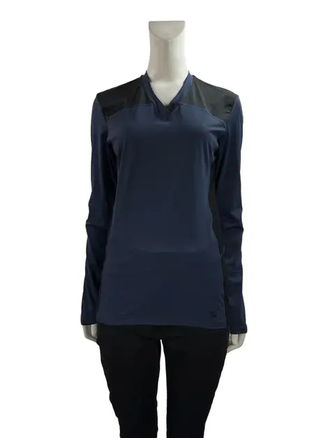 Blusa Versace Tecido Azul Marinho
