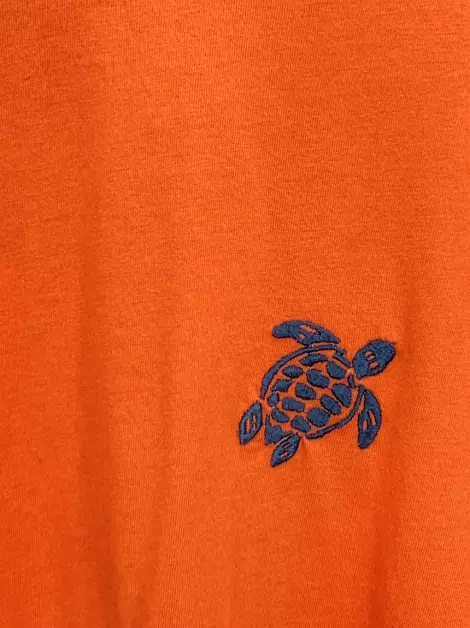 Blusa Vilebrequin Bordada Laranja