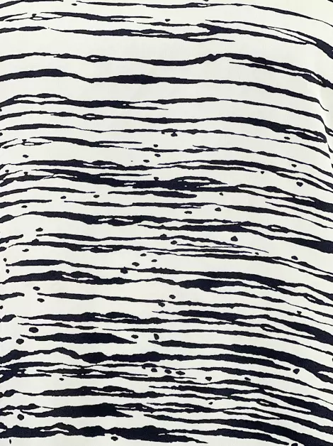 Blusa Vince. Estampa Mescla Bicolor