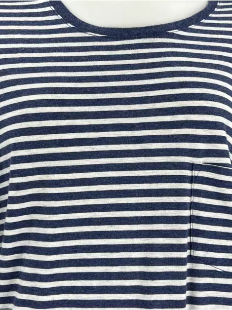 Blusa Vince. Listrada Azul