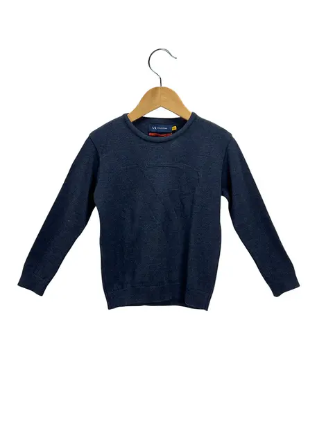 Blusa VR Collezioni Tricô Azul