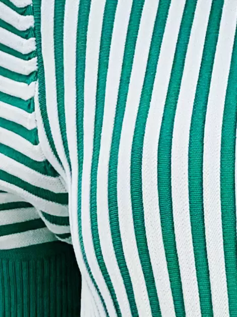 Blusa Zara Listras Verde
