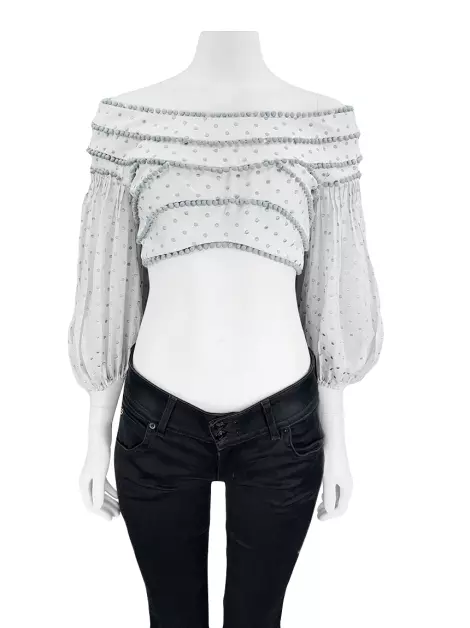 Blusa Zimmermann Bordado Branco
