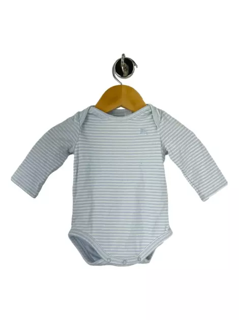 Body Burberry Listrado Azul