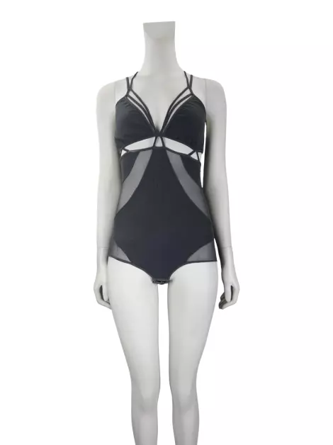 Body Giuliana Romanno Tule Cinza