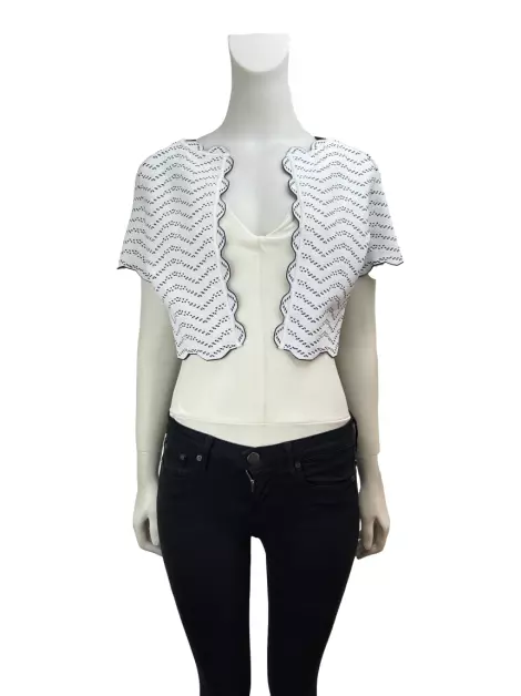 Bolero Alaia Knit Branca